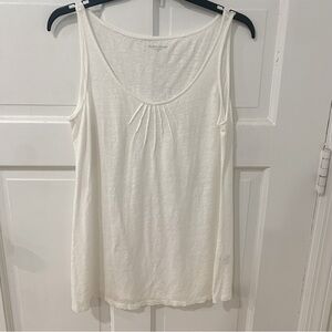Eileen Fisher Women’s Linen Pintuck Pleating Lightweight Tank Shell Size Med